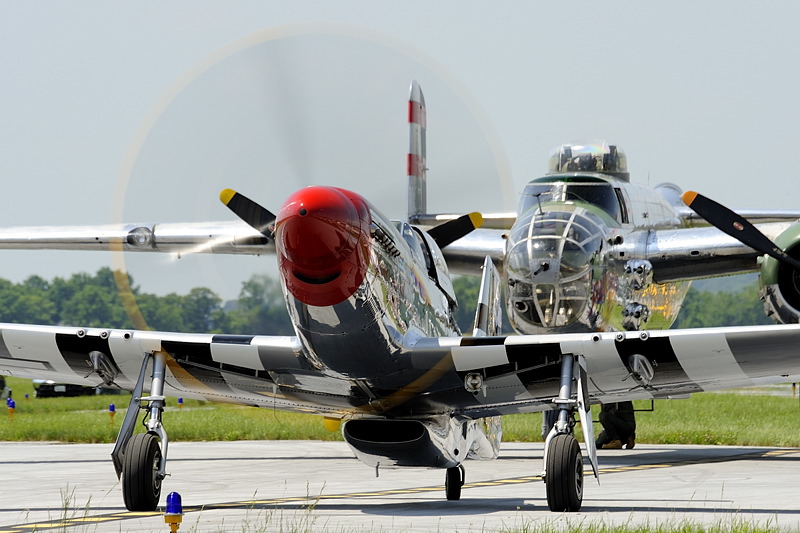 P-51 & B-25.jpg - P-51 & B-25