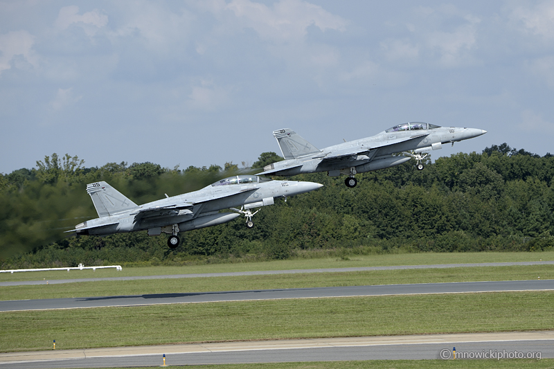 _D4S3995.jpg - Boeing  F/A 18 Super Hornets  pair take off.  AC-115 166794 &  AC- 110 166671.