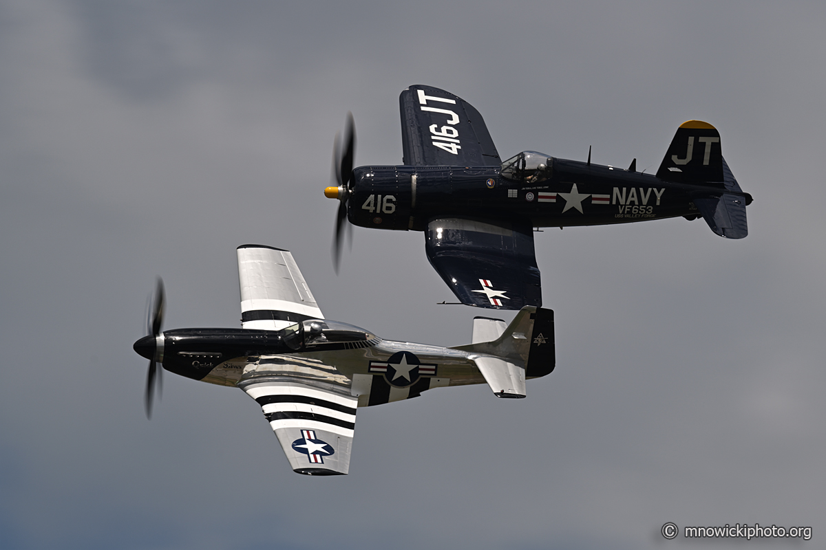 M81_0686 copy.jpg - Chance Vought F4U-4 Corsair C/N 97143, N713JT & North American P-51D Mustang "Quick Silver" C/N 45-11439, NL51HY